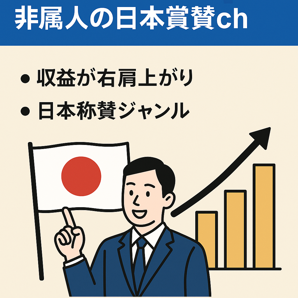 【6月収益70万越え】非属人の日本賞賛ch / 収益右肩上がり