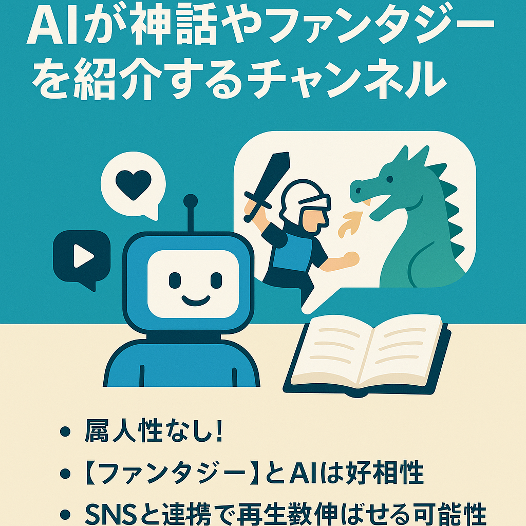 【登録者数1万人以上】AIを利用して神話やファンタジーを紹介するチャンネル【収益化済み】