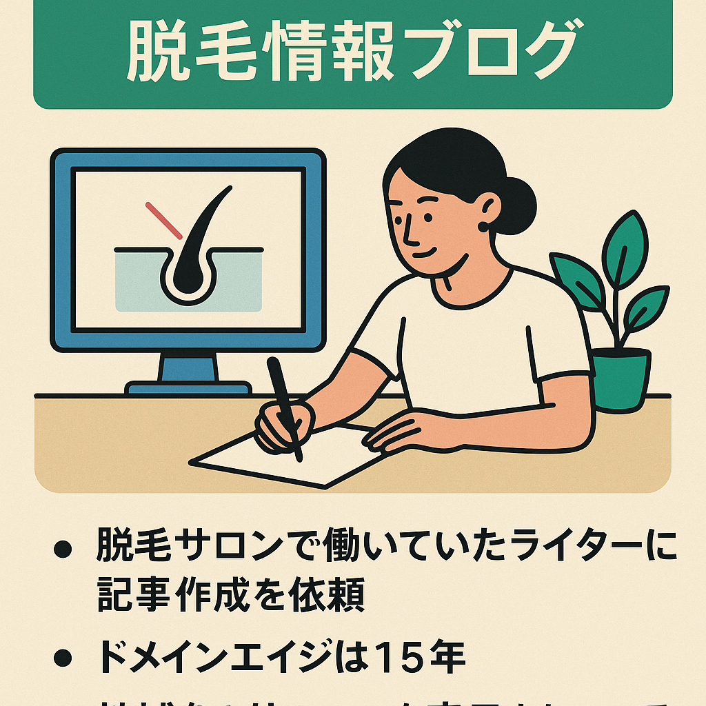 【記事数197】脱毛サロンの元スタッフだったライターに記事作成を依頼した脱毛情報ブログ