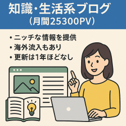 月間25300PV　知識・情報・生活知恵など気になる身近な関心事を書いているブログ(ブログタイトル齟齬・要変更)